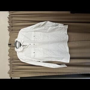 INC International Concepts Casual White Button-Up Shirt - Size XL